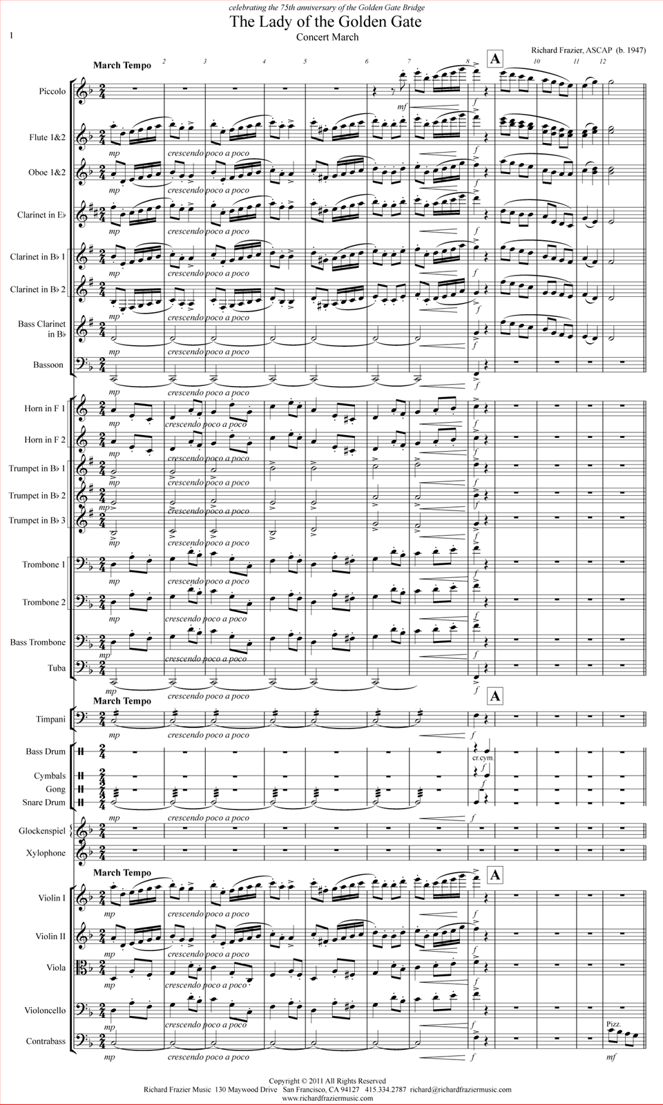 The Lady of the Golden Gate (String Orch.)RFM3007
