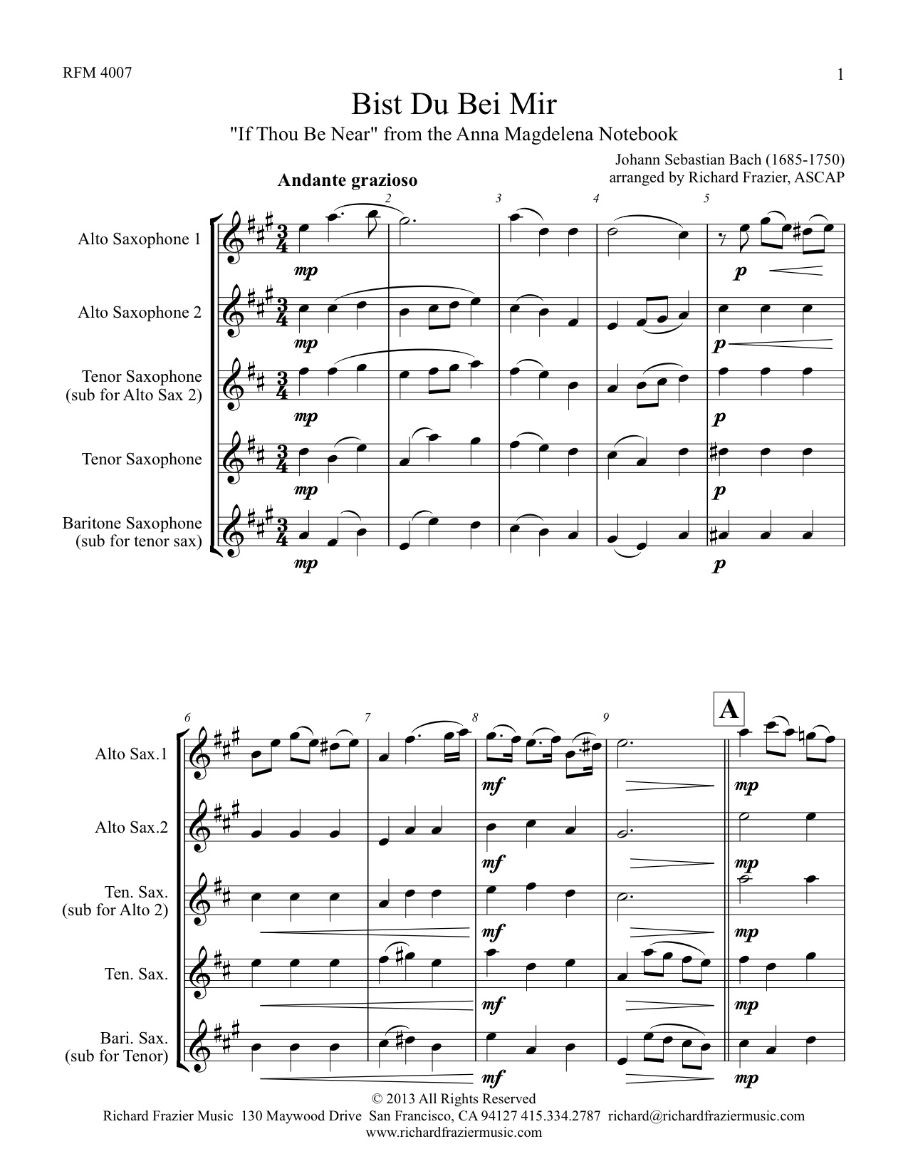 Ten Great Baroque Tunes for Three Saxophones