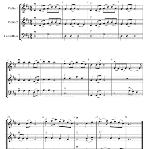 2 Traditional Chinese Songs for String TrioRFM4001
